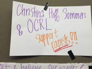 ... “feminists” accuse Christina Hoff Sommers of supporting rapists