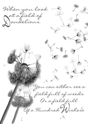 Dandelion Wishes Quote Anniversary .