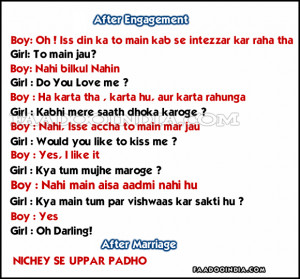 Life After Engagement And Marriage Funny Pictures Indian