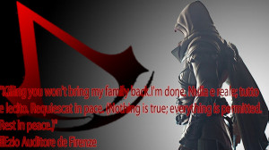 Ezio Auditore Quote by sasnaru15