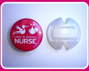 Stethoscope tag - id - Labor & Deli very Nurse - Dark Pink or Blue ...