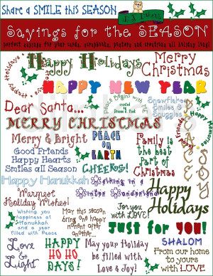 SAYINGS FOR THE SEASON CLIPART DOWNLOAD