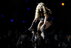 Beyonce performs during the halftime show in the NFL Super Bowl XLVII ...