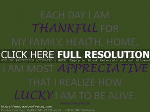 Each Day I Am Thankful Inspirational Life Quotes