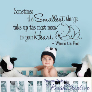 Wall Decal Winnie the Pooh Nursery Baby Smallest Things Large 003-35 ...
