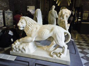 Lion statue (Roman?) by shapeshifter77