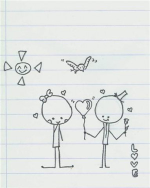 cute lovers sketch by myr94