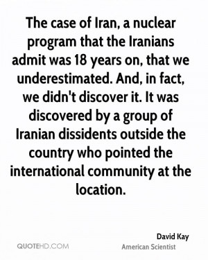 The case of Iran, a nuclear program that the Iranians admit was 18 ...