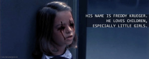 Blood creepy freddy krueger girl quote gif