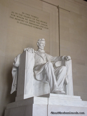 Statue of Abraham Lincoln at the Lincoln Memorial