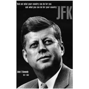 John F Kennedy - JFK - Ask Not Quote 11x17 Poster