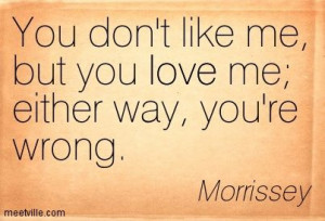 morrissey quotes on love