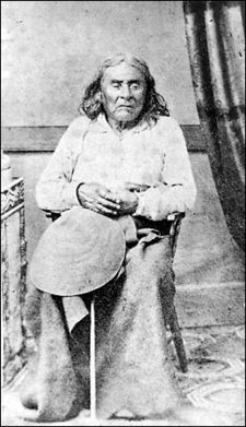 The only known photograph of Chief Seattle, taken ca 1865, when he ...