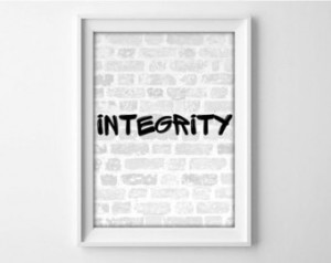 ... Print / Motivational Quote Poster Printable Wall Décor INTEGRITY (4