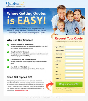 Life Insurance Landing Page