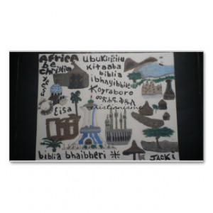 Africa, be christian evangelism cards business card templates
