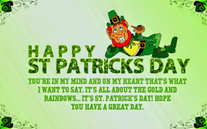 St Patrick's Day Irish Blessings Quotes Wallpapers for Children