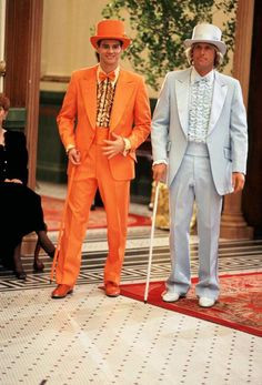 Willy Wonka meets 70's prom tuxedos, only Harry & Lloyd can pull this ...