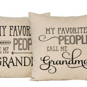 ... Grandparents Gift, Grandpa, Grandma, Custom Pillow, Throw Pillow Cover