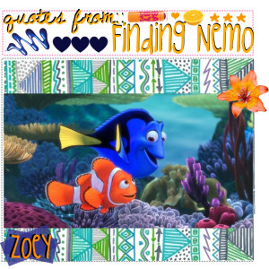 : Sea turtles? I don't know. Nemo: Sandy Plankton from next door, he ...