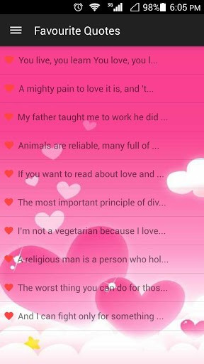 Romantic Love Quotes for Android by ZambaSoft