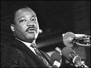 hide caption The Rev. Martin Luther King Jr. delivers his last public ...