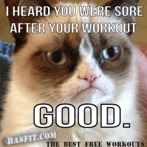 funny sore workout quotes