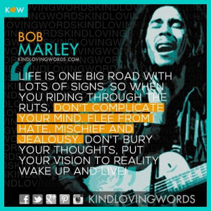 Bob Marley Quotes Life One...