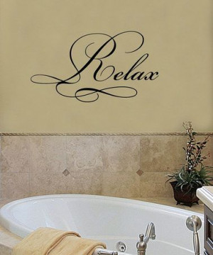 Relax' Spa Wall Quote by Wallquotes.com by Belvedere Designs on # ...