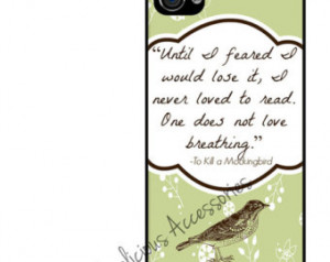 ... 4s or 5 - To Kill a Mockingbird QUOTE Book - Rubber Silicone