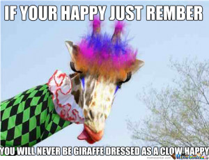 Giraffe Clown!!