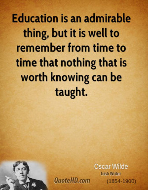Oscar Wilde Time Quotes