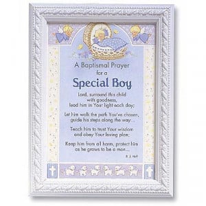 baptismal prayer for a special boy print a special gift for a little ...