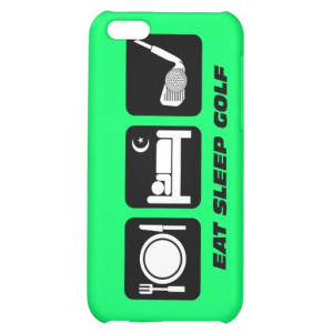 funny eat sleep golf iPhone 5C covers