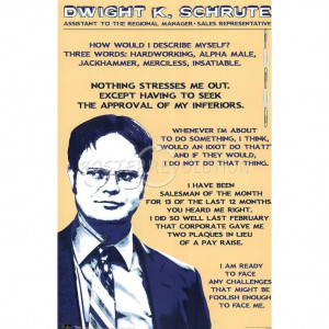Dwight K. Schrute quotes. I love the Office!: Corporate Ladders ...