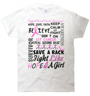 Breast Cancer Mash-up Quote T-Shirt