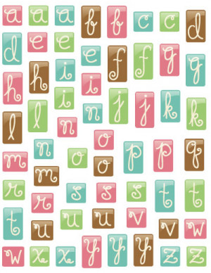 KI Memories - Enchanting Collection - Alphabet Epoxy Stickers - Gel ...