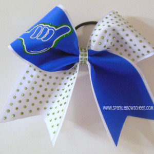 Hang Loose Large Cheer Bow Hair Bow by SparkleBowsCheer on Etsy