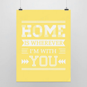 Home Modern Minimalist Pop Poster Inspirational Home Wall Art Quotes ...
