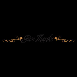 Give Thanks with Vines Wall Quotes™ Decal
