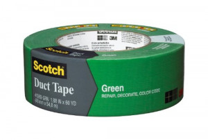 Scotch Duct Tape, Green, 1.88-Inch by 60-Yard