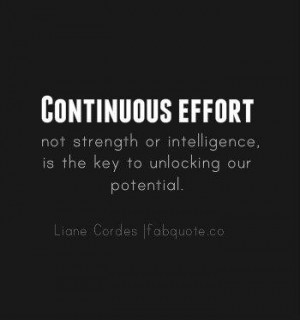 Liane cordes continuous effort quote
