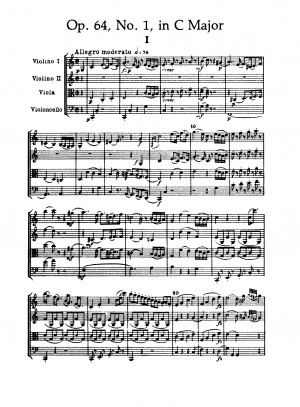 List of Opus 64 quartets