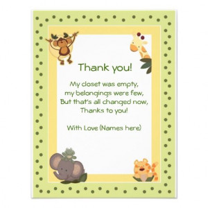 thank you cards baby shower babyshower thank you notes thank you ...