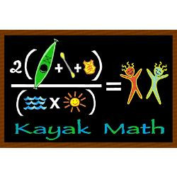 kayak_math_blackboard_greeting_card.jpg?height=250&width=250 ...