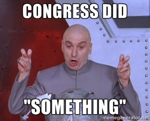 Dr. Evil Air Quotes - Congress did 
