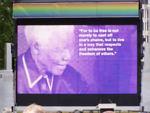 one of many ironic quotes for parliament square