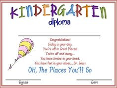 Graduation diploma- the link isn't working, but there are several cute ...