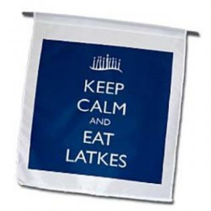 ... Funny Quotes - Keep calm and eat latkes. Hanukkah. Holidays. Blue