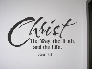the way christ wall quotes lettering words sayings art decals